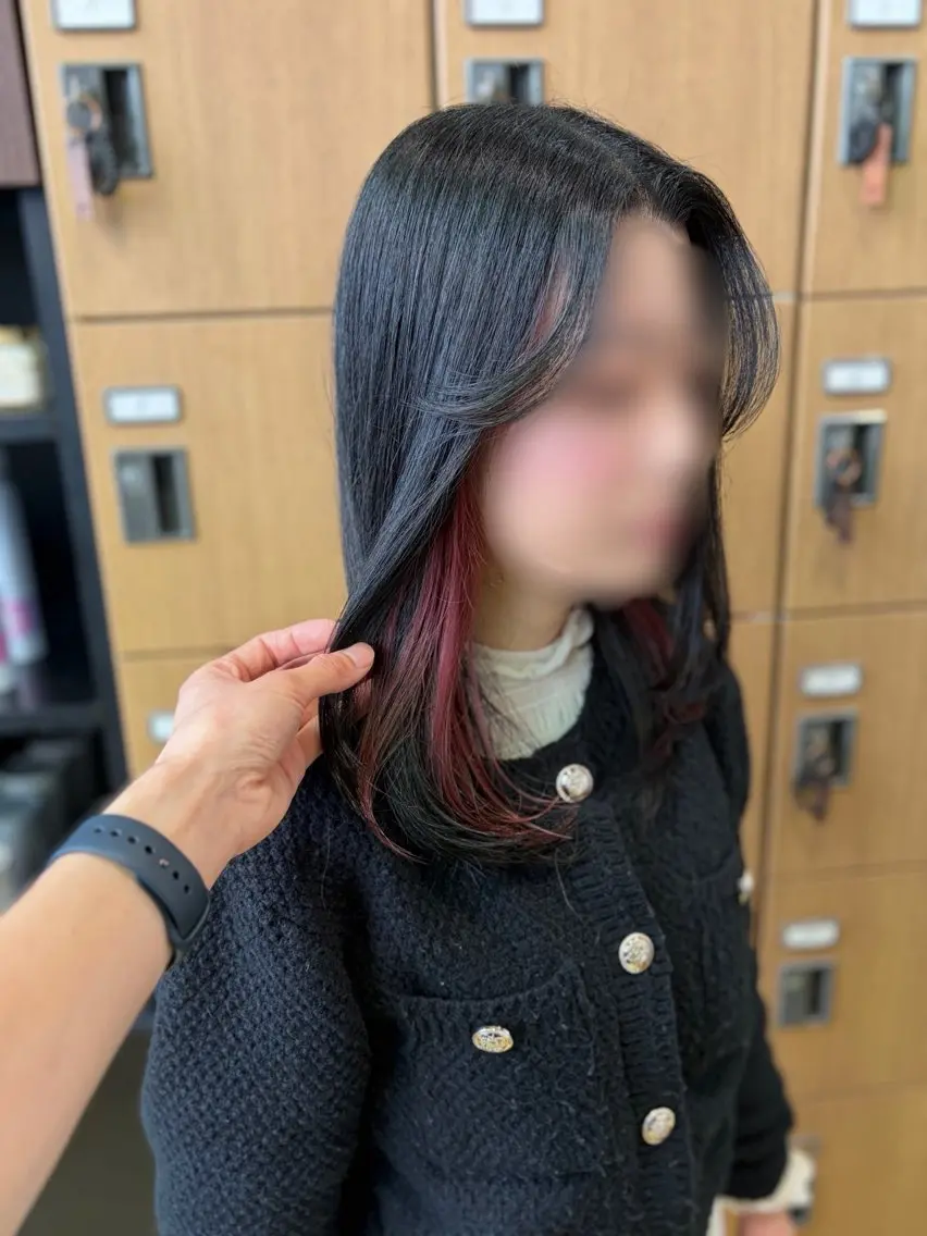 ミディアム カット 岡大前ハッシュカット ×髪質改善/松島大己のヘアスタイル