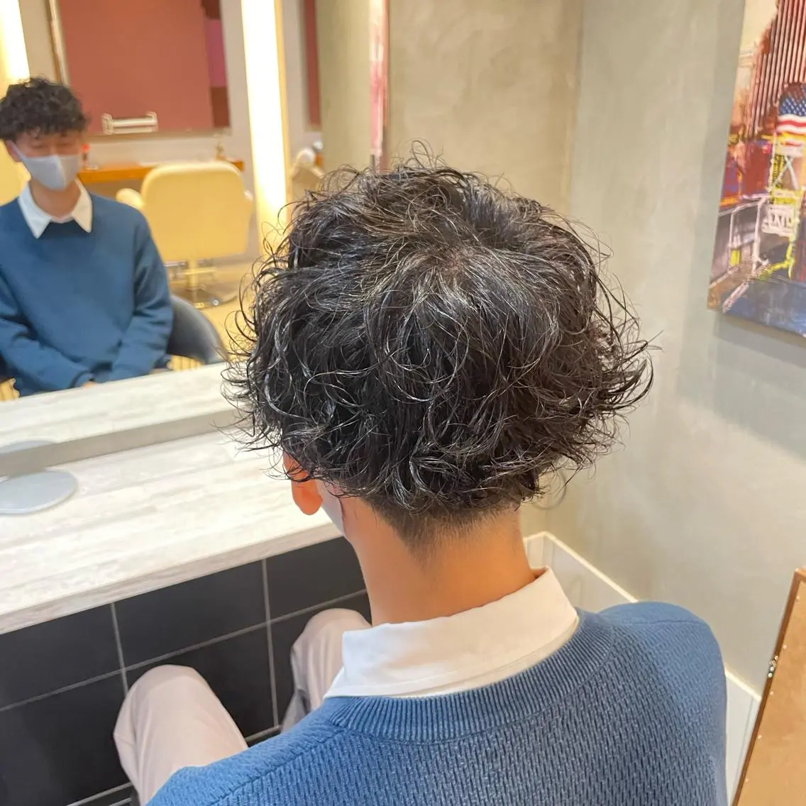 ショート パーマ メンズ メンズパーマ特化 【八王子】鈴木 惟人のヘアスタイル