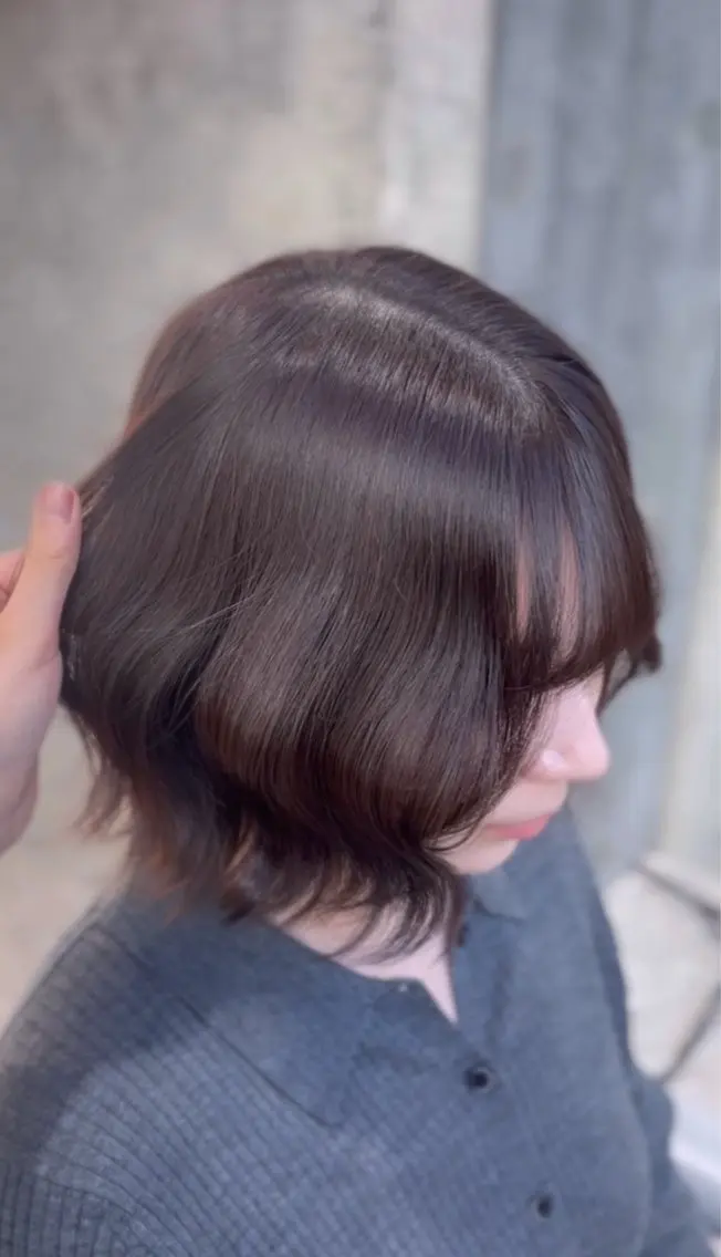 ショート カラー ヘアアレンジ ブラウンカラー 透明感カラー 縮毛矯正/モテカラー /aiko/原宿のヘアスタイル