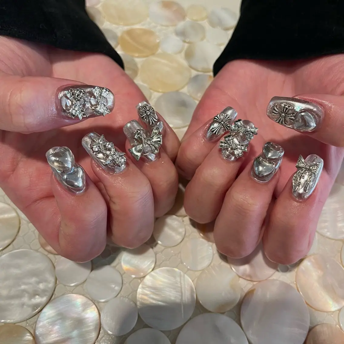 ネイル アートネイル 韓国ネイル マットネイル ミラーネイル ニュアンスネイル 💖D.d nail Sakae 💖のネイルデザイン