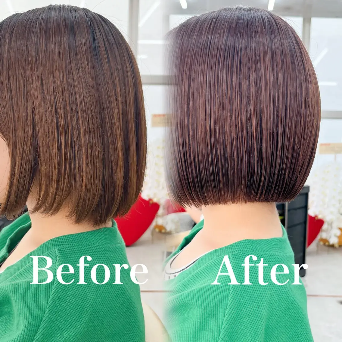 ご新規様💓【✨ボブ限定✨】デザインカット✂︎➕1step treatment（超音波アイロン付）💍の写真