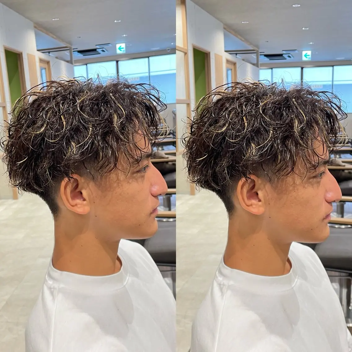 メンズカット＋特殊パーマの写真