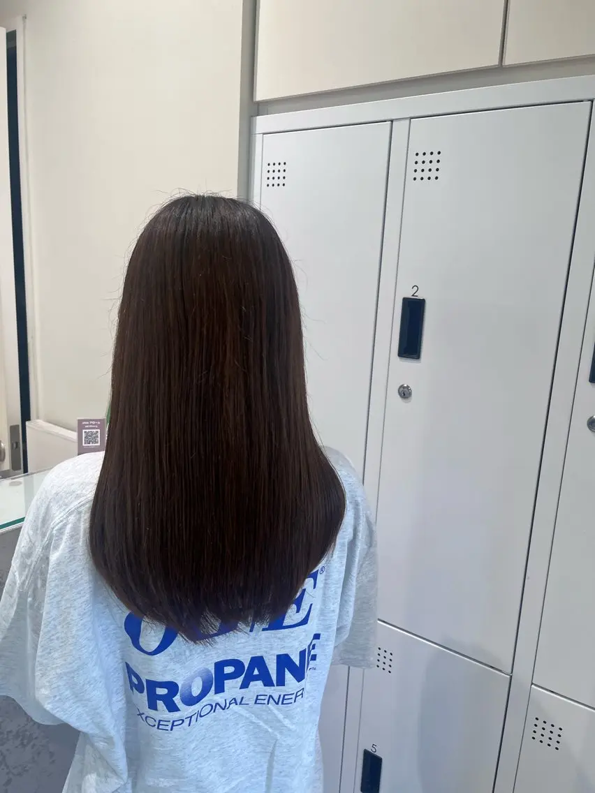 ロング カット ブリーチなしWカラー 暖色カラー/mayuのヘアスタイル