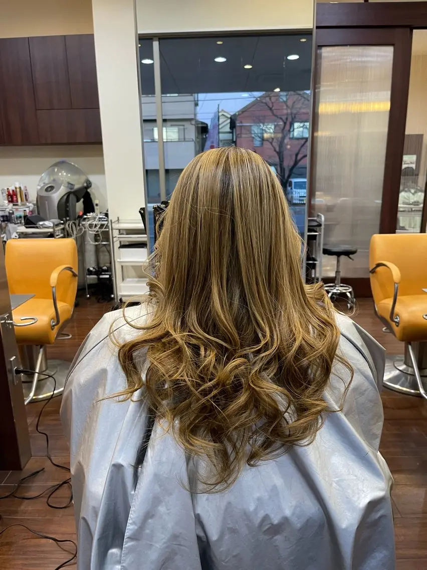 ロング カラー カット ヘアカラー トリートメント 千葉 たかしのヘアスタイル