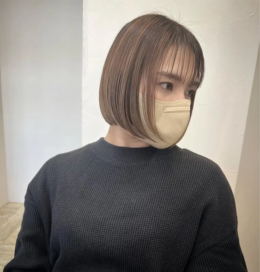 ショート カラー ボブ テトネ タカシのヘアスタイル