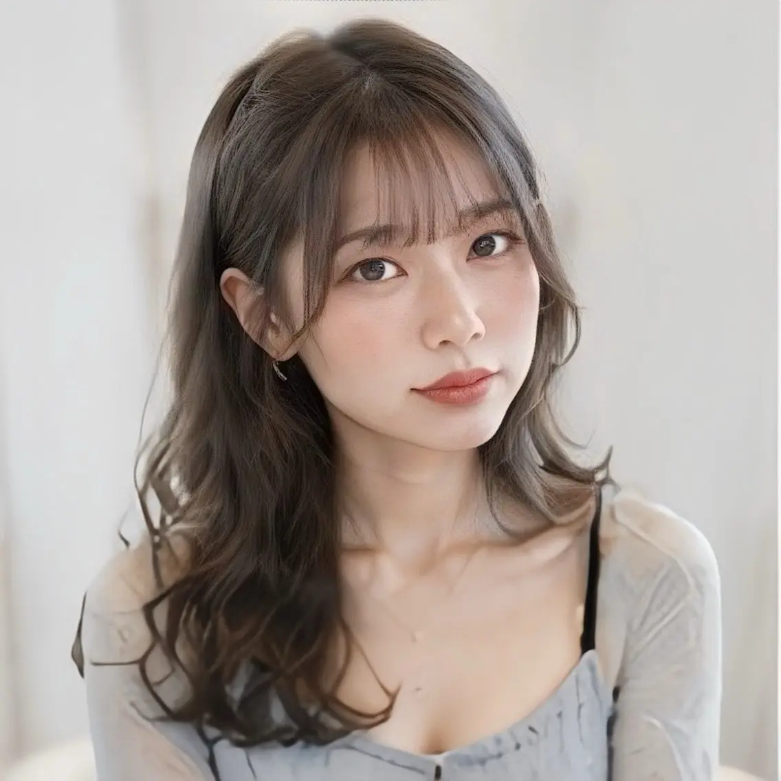 ロング レイヤー/顔まわり /縮毛矯正/おばかんのヘアスタイル