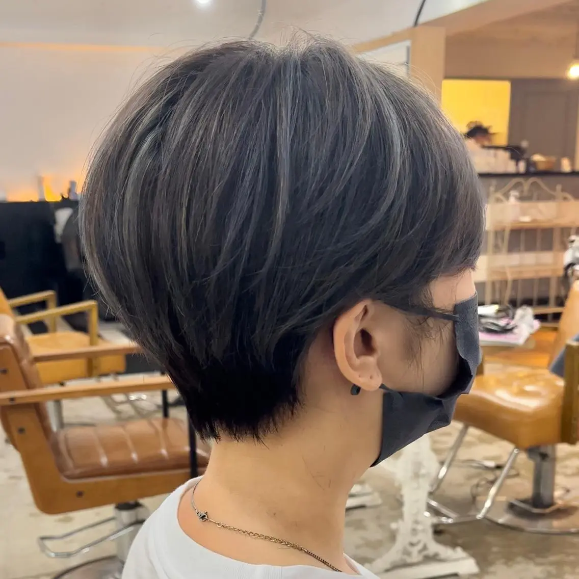ショート カラー ハイライトカラー ハイライト ショートヘア ショートヘア、ボブ こやさん　コヤマのヘアスタイル