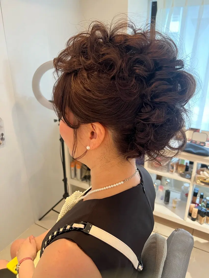 ヘアアレンジ ヘアセット 大人可愛いヘアメイク 💋🧚♀️しずかのヘアスタイル