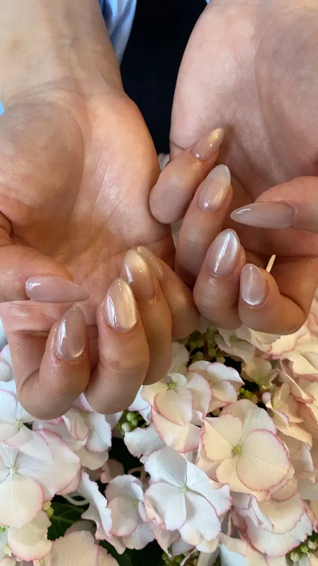 ネイル ハンドネイル crystal ⭐︎ colorのネイルデザイン