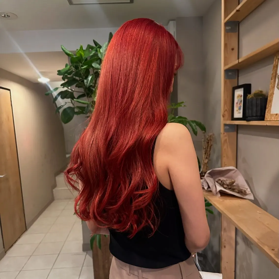 ロング カラー カット ヘアカラー 金ウンス 髪質改善カラーのヘアスタイル
