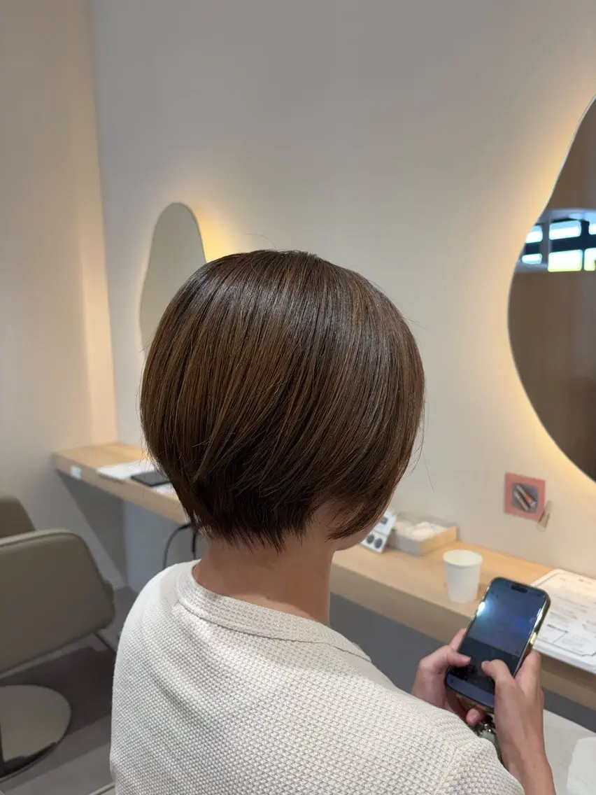 ショート カラー 透明感カラー グレージュ カット ヘアカラー レイヤー/透明感/髪 質改善/メンズ/佐藤のヘアスタイル