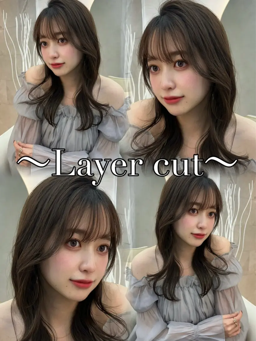 ロング カラー カット ヘアカラー トリートメント 韓国風カラーカット 🤍店長 鳥越のヘアスタイル