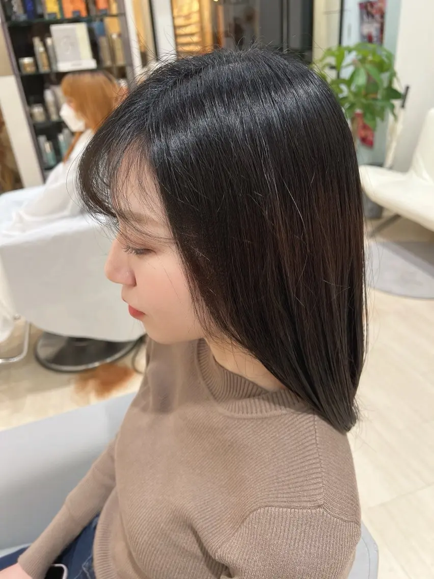 ミディアム カラー パーマ ヘアアレンジ メンズ 縮毛矯正 堀井 凌平のヘアスタイル