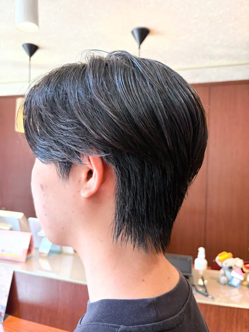 メンズパーマ+カットの写真