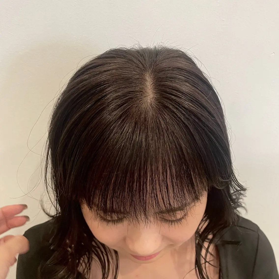 セミロング 縮毛矯正 canon/レイヤー /透明感カラーのヘアスタイル