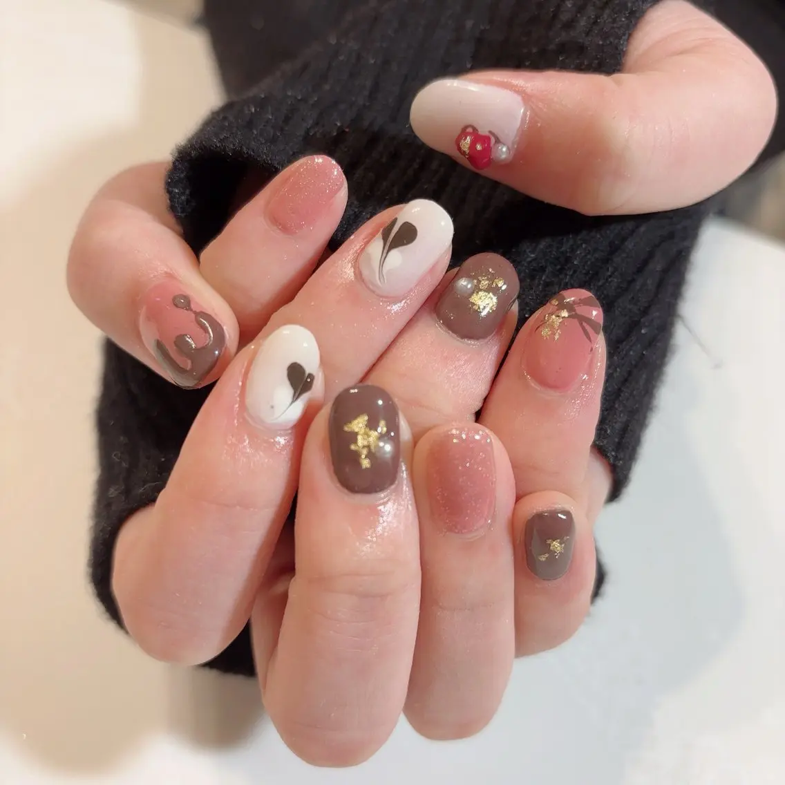 ネイル バレンタイン ハンドネイル * haruのネイルデザイン