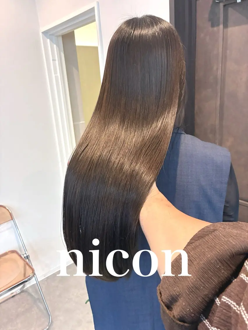 ロング カット ヘアカラー トリートメント 髪質改善 髪質改善カラーのヘアスタイル