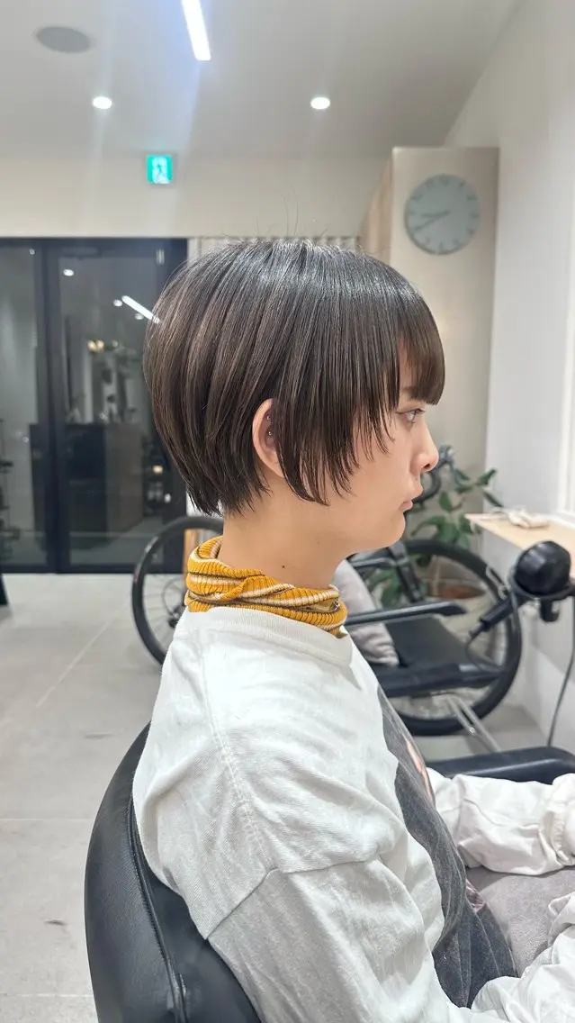 ショート ショートヘア あいこ/ハンサムショ ート無料/蔵前🌷のヘアスタイル