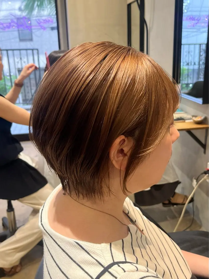 レディースショートカット🤍の写真