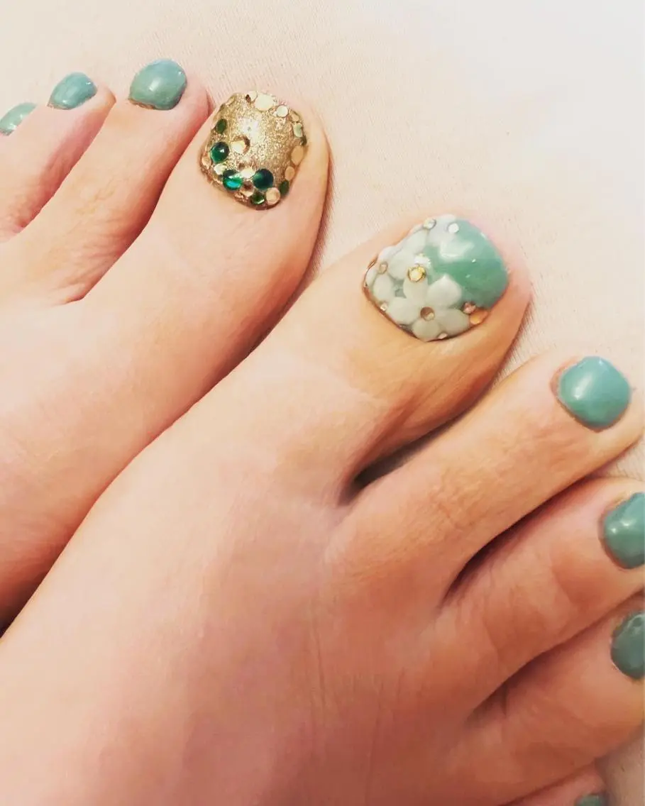 footジェルネイルの写真