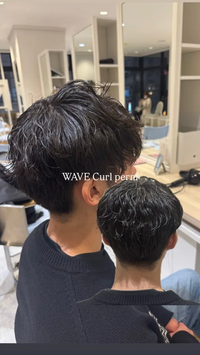 パーマ メンズ 🎀レイヤーカット/ 𝓡𝓲𝓷🎀のヘアスタイル