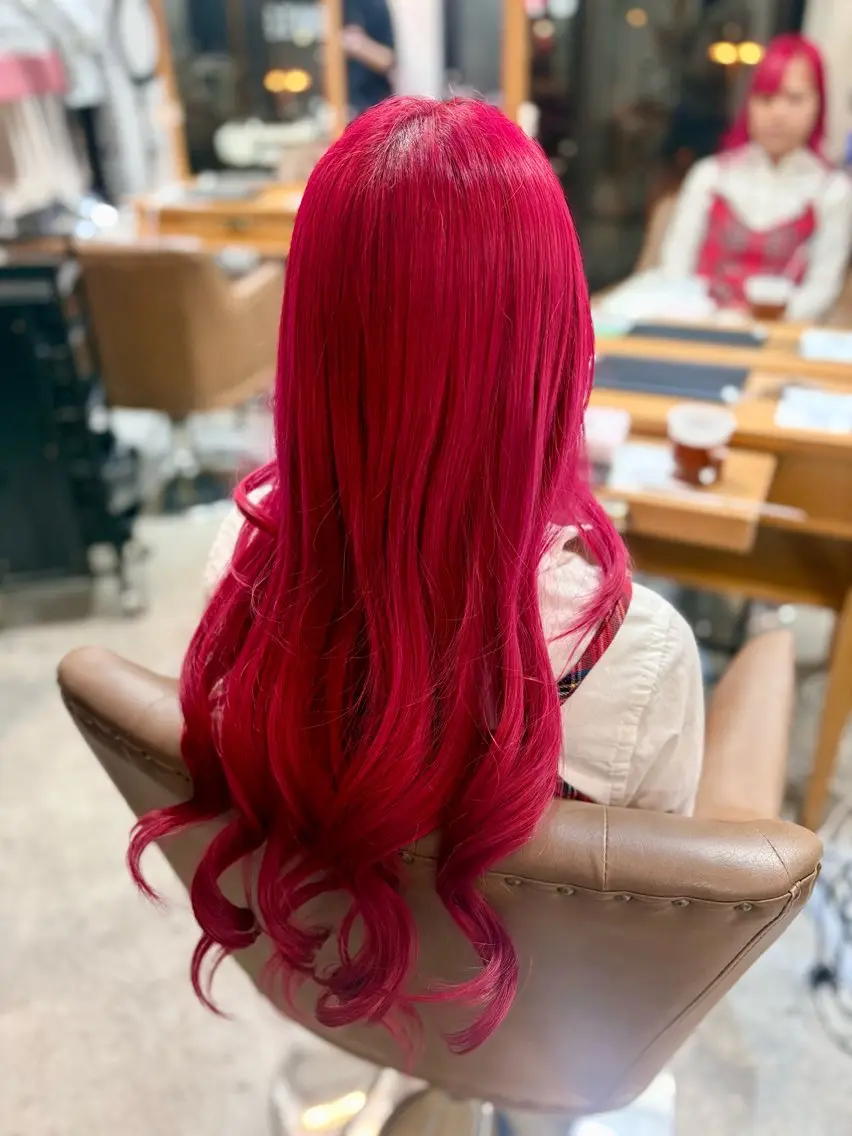 ロング カラー ダブルカラー 小川 ひかるのヘアスタイル