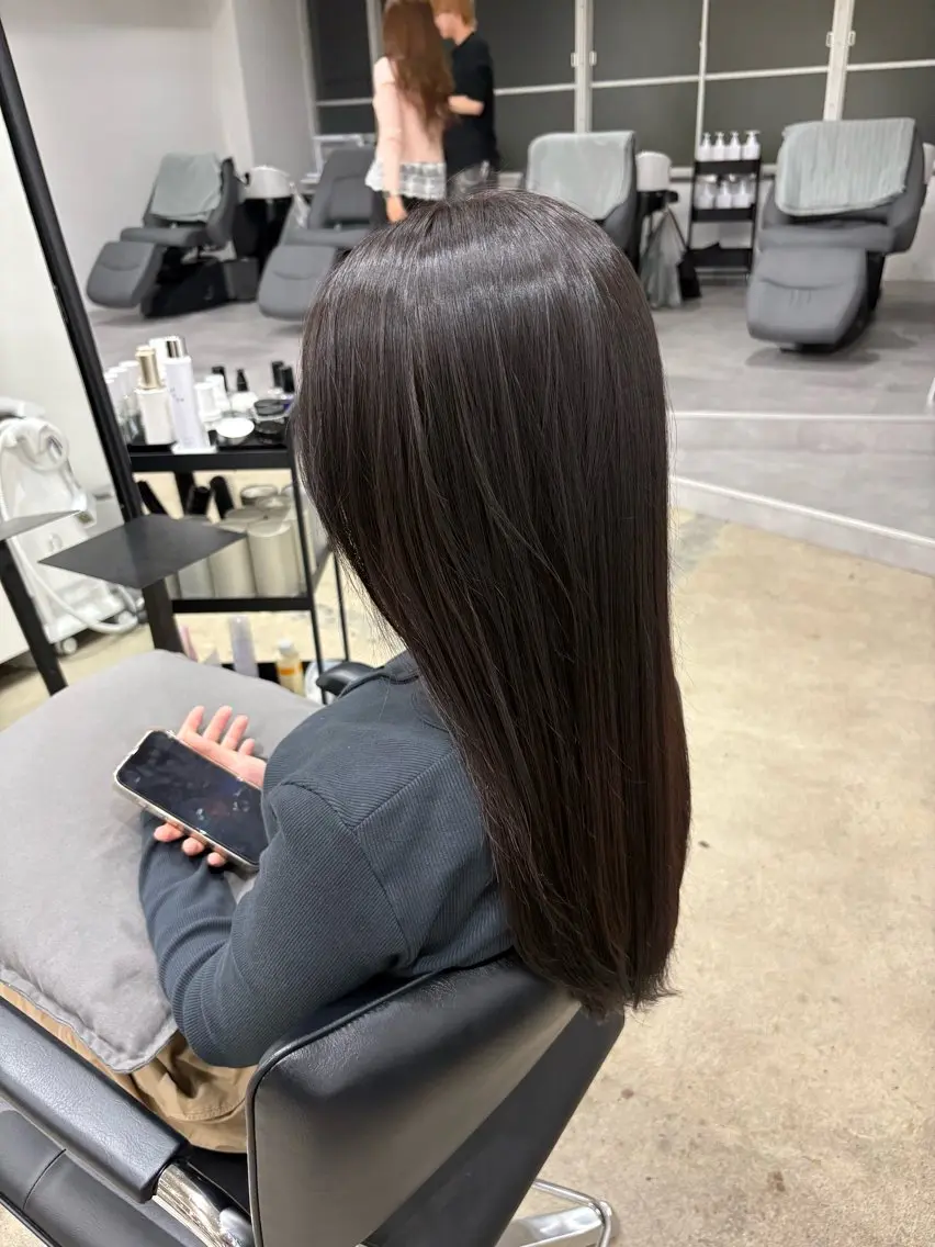 ロング カラー トリートメント しゅう 🎀透明感🎀ツヤ髪のヘアスタイル