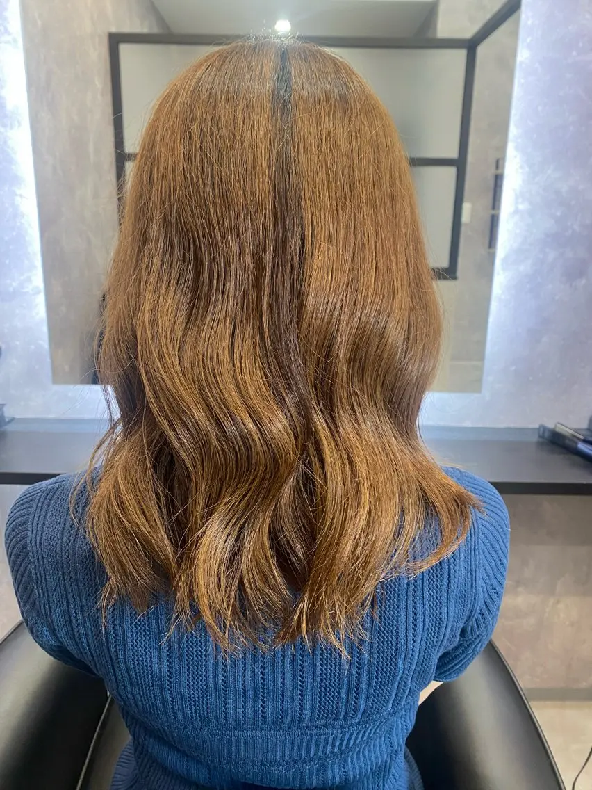 セミロング いまい ひまりのヘアスタイル