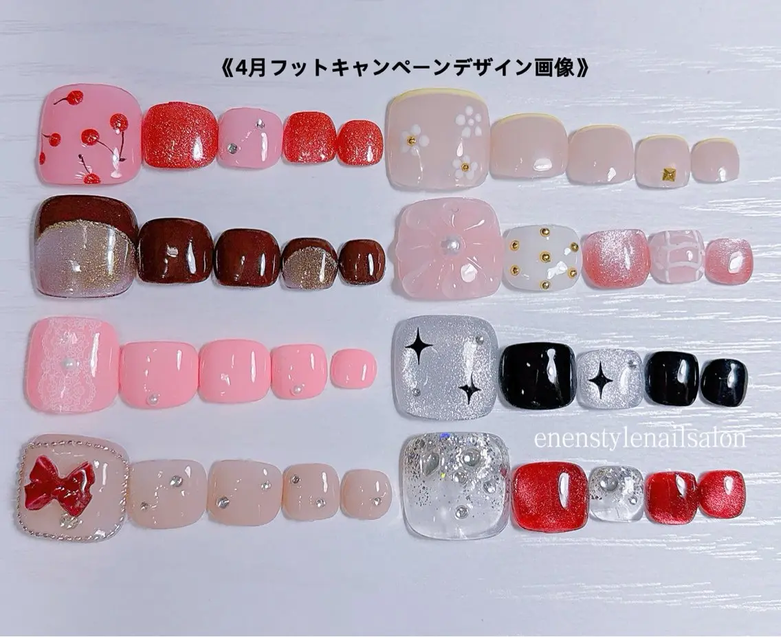 ネイル ハンドネイル フットネイル 🐾enen style 🐾のネイルデザイン