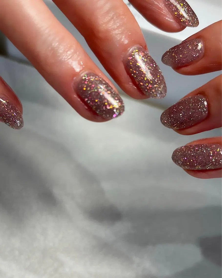 ネイル キラキラネイル ワンカラーネイル ピンク ハンドネイル 野々市藤平田 【えみーnail】のネイルデザイン