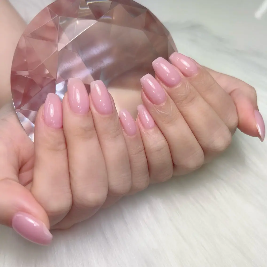ネイル ピンク パープル ハンドネイル ViViA立川店 saitoのネイルデザイン