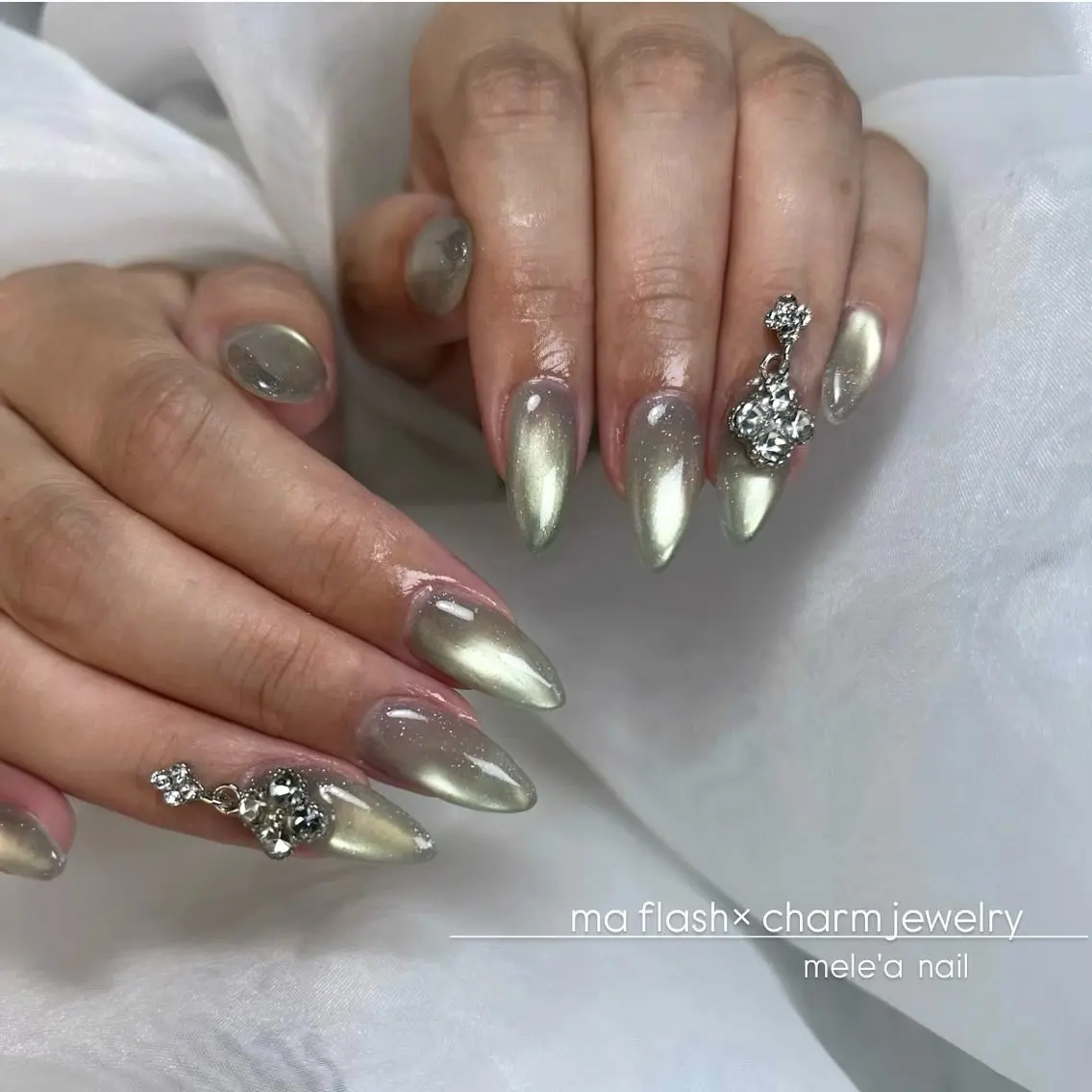 ネイル フラッシュネイル マグネットネイル miho meléanailのネイルデザイン