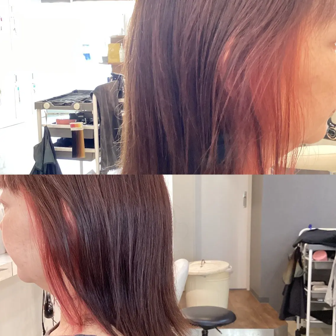 ミディアム トリートメント ヘアカラー hair bonitaのヘアスタイル