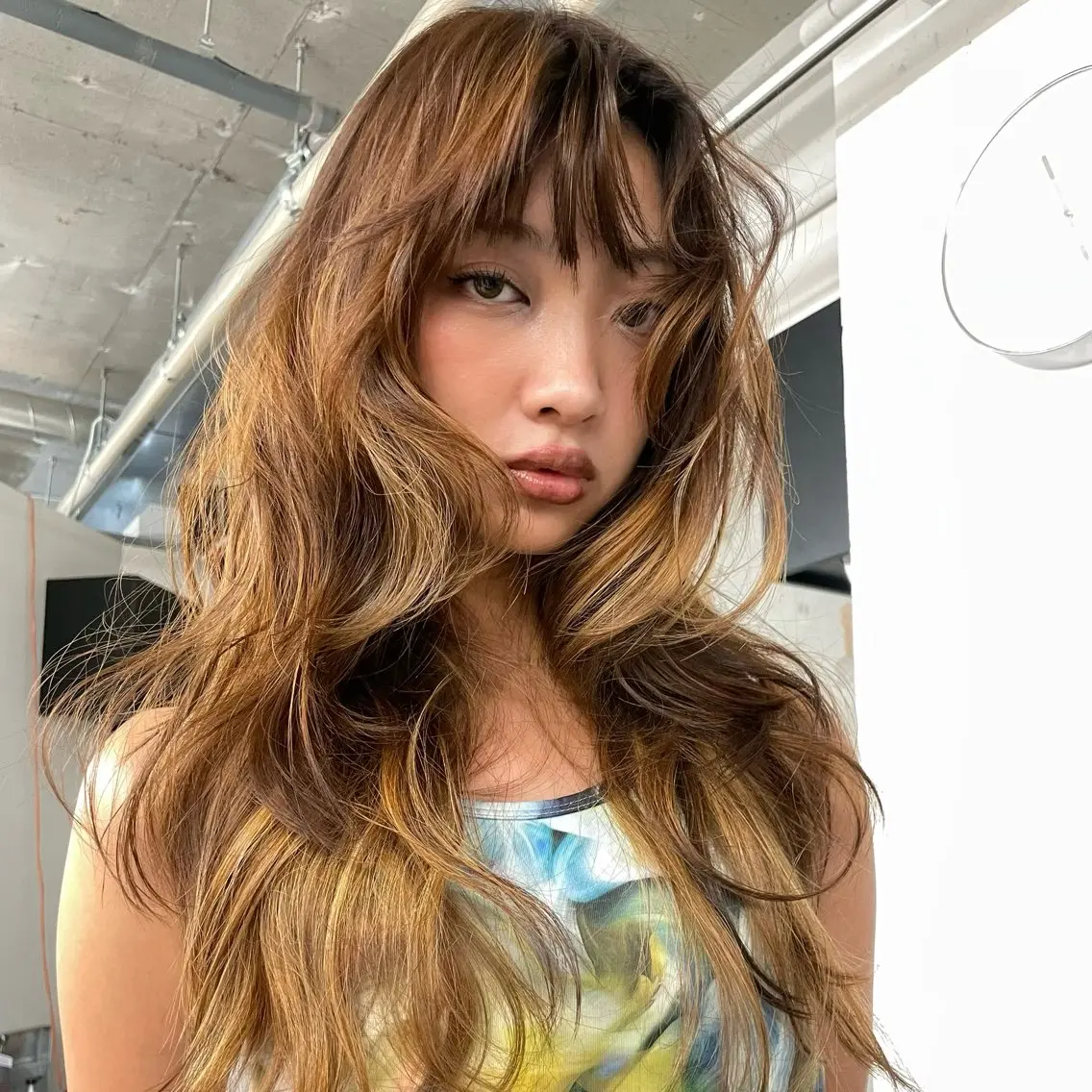 ロング カラー 中野 晴登のヘアスタイル