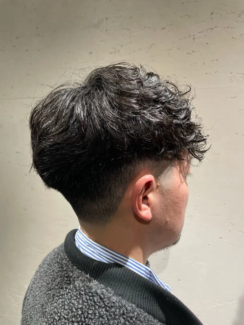 パーマ メンズ 梶田 侑吾のヘアスタイル