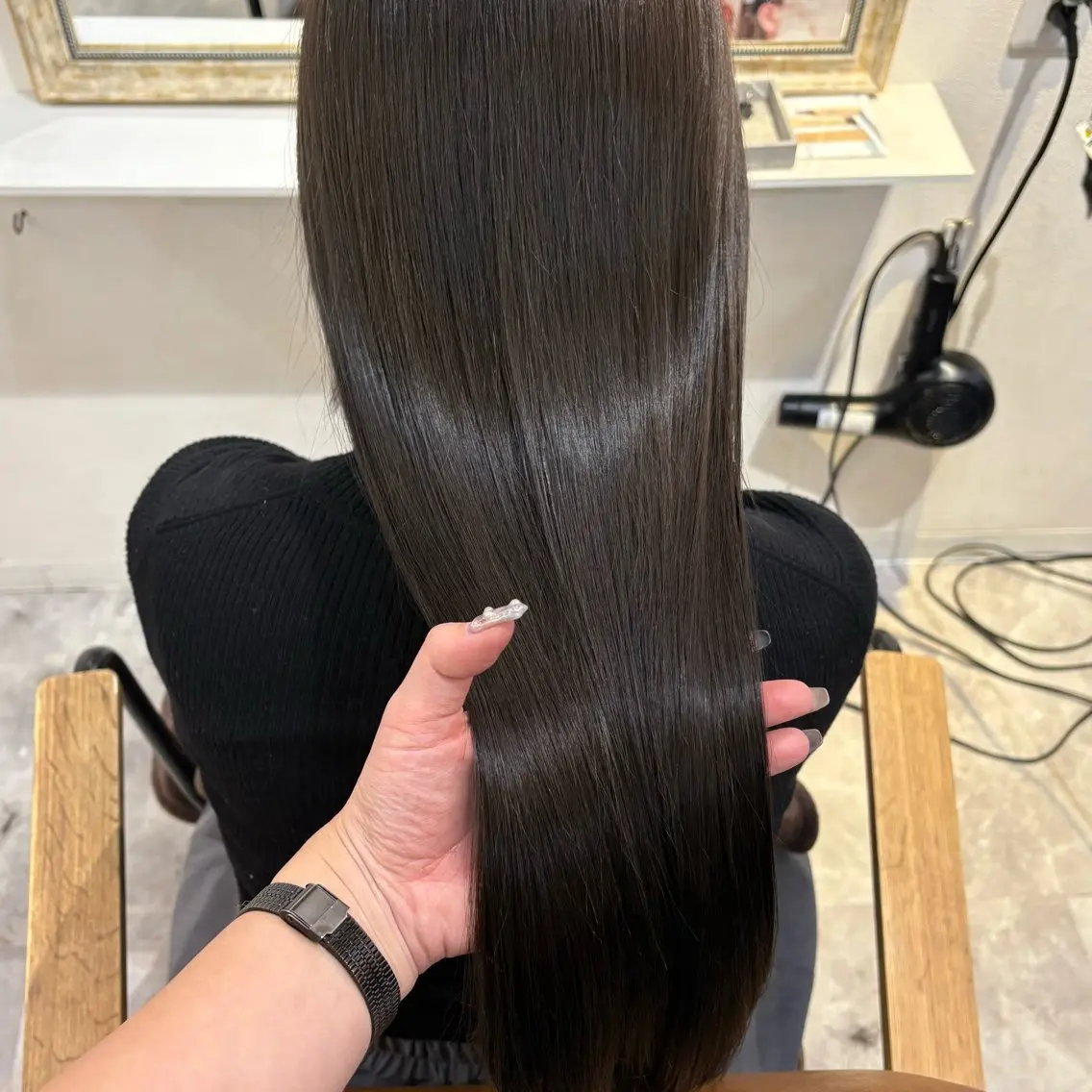 ロング カラー カット ヘアカラー トリートメント 梅田/髪質改善カラー ❄︎ mikiのヘアスタイル