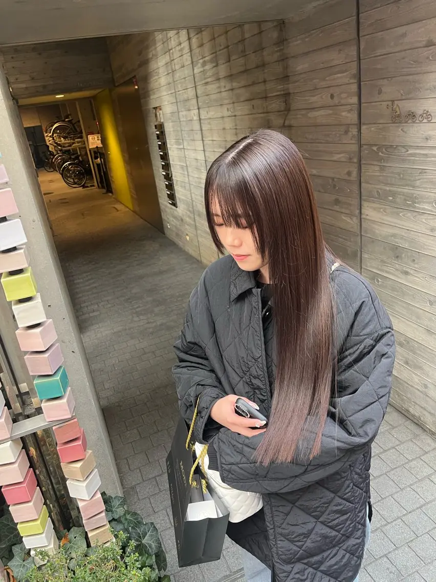 【🖤美髪フルコース】 似合わせカット+透明感ワンカラー+髪質改善トリートメント¥12000の写真