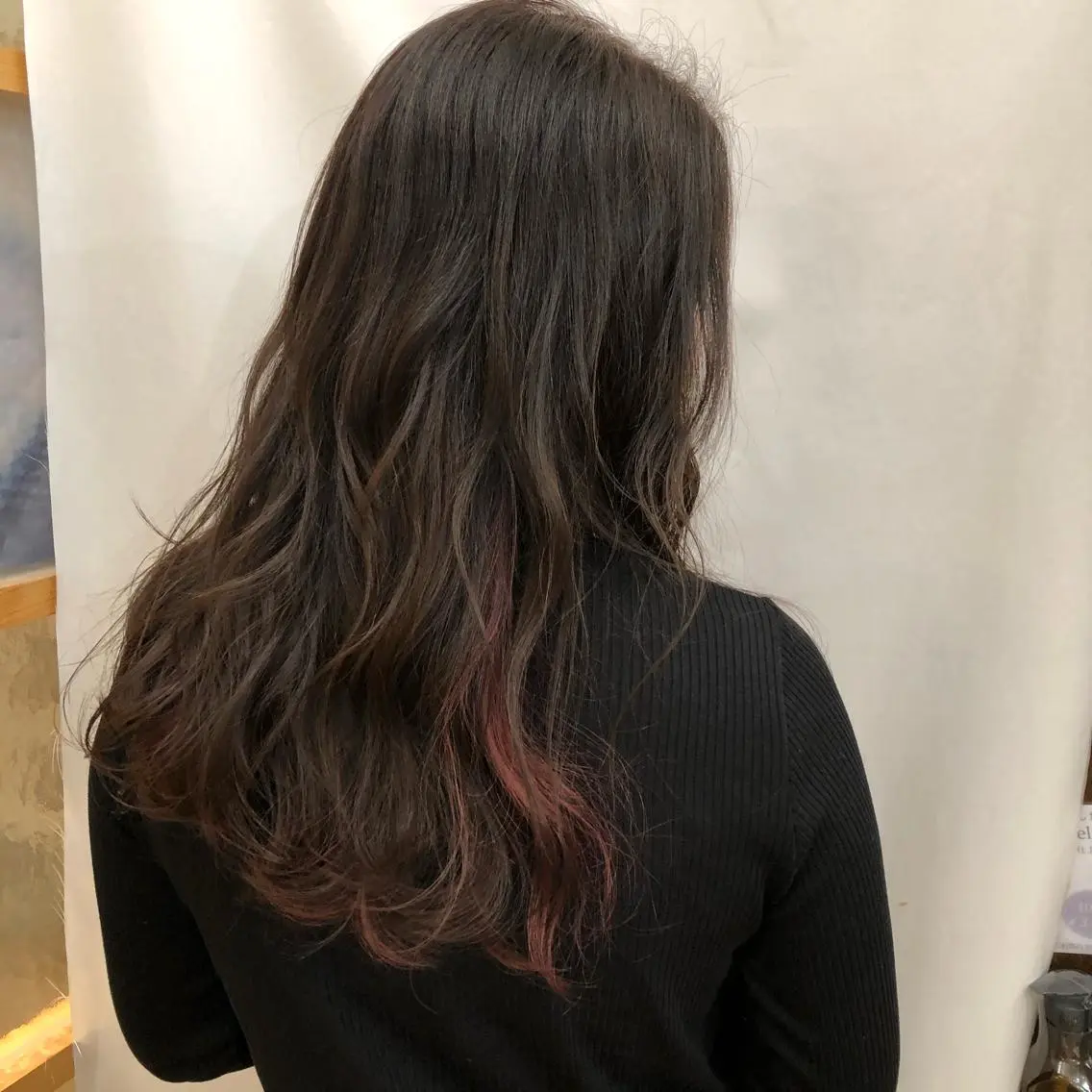 ロング カラー パーマ マツエク・マツパ 暖色ボブ 🍊rikakoのヘアスタイル