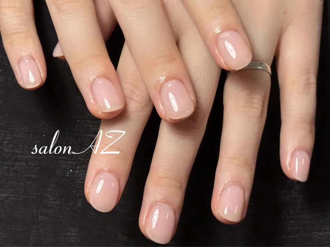 ネイル アートネイル 長さ出し フットネイル フレンチネイル ジェルネイル ハンドネイル salon AZのネイルデザイン