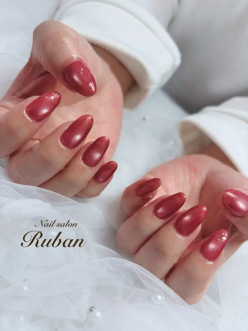 ネイル マグネットネイル ワンカラーネイル Nail salon Rubanのネイルデザイン