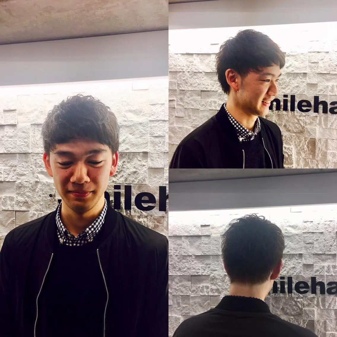 ミディアム カラー メンズ ミディアムパーマ メンズパーマ アッシュ カット ヘアセット 前田賢生 ご新規様はNGのヘアスタイル