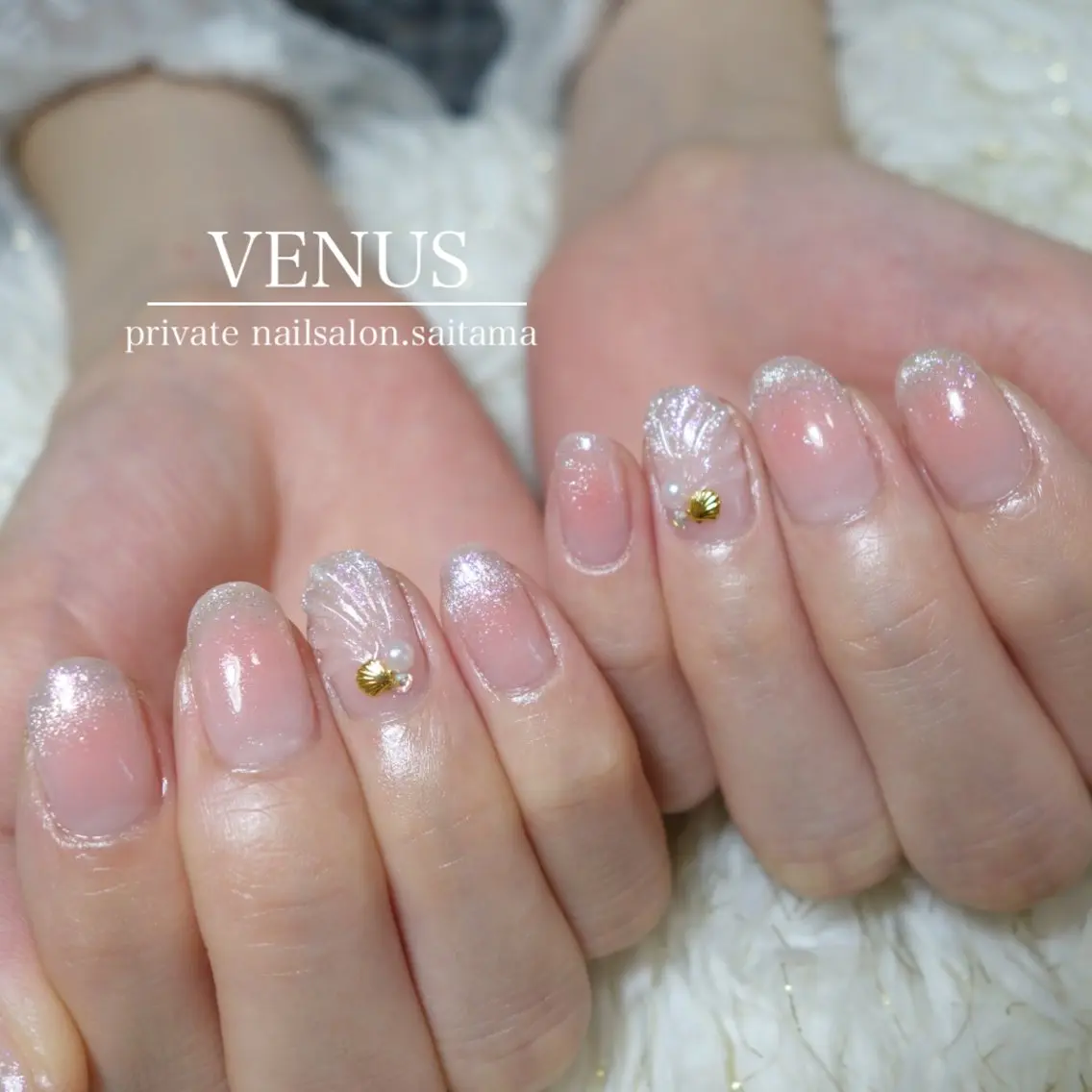 ネイル チークネイル マグネットネイル nailsalon VENUSのネイルデザイン