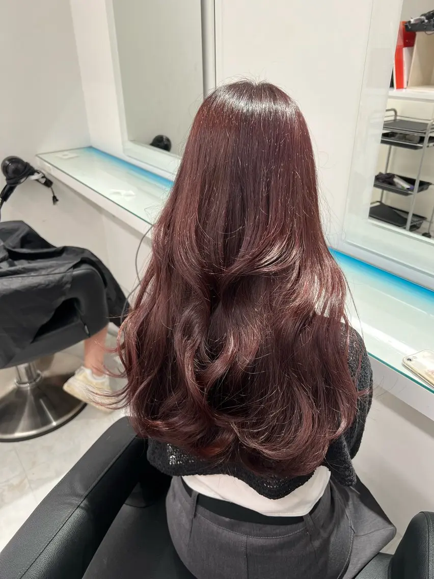 カラー ヘアカラー トリートメント ヘッドスパ ヘアセット ブリーチなし透明感 💗RYOTAのヘアスタイル