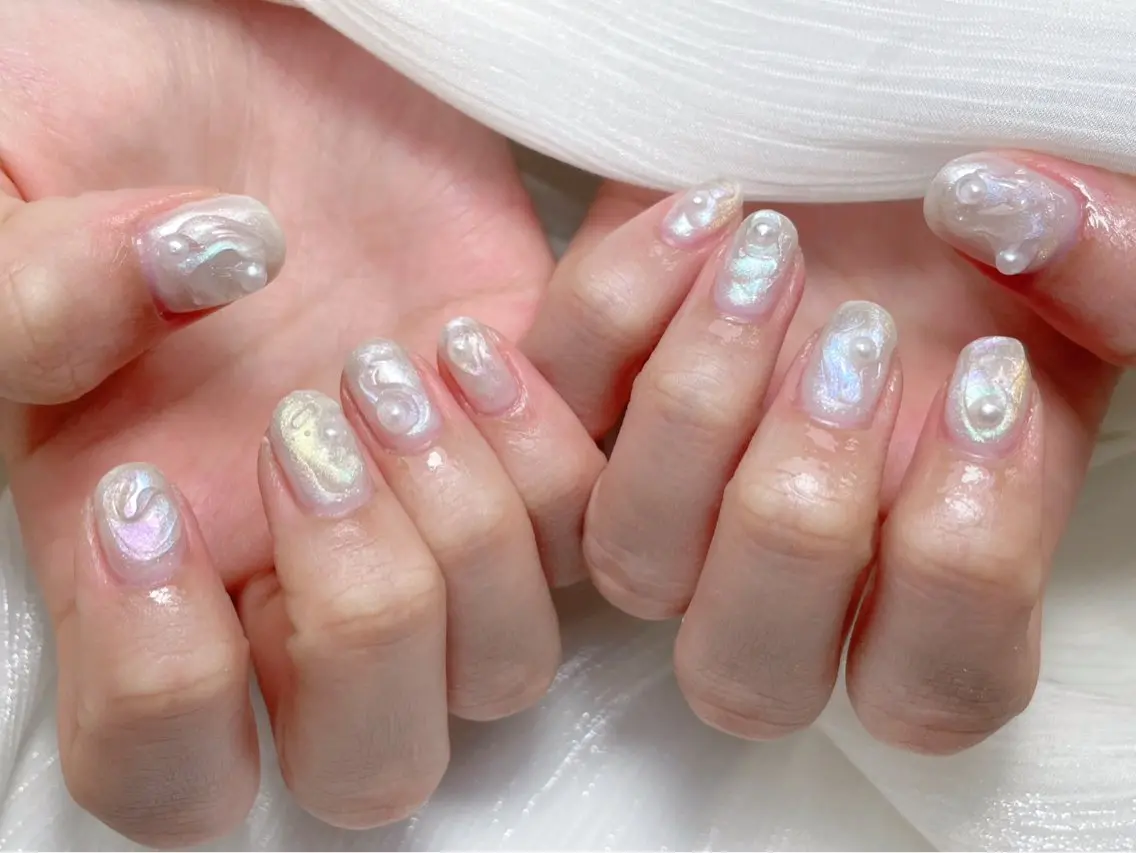 ネイル candy nail 韓国風ワンホンネイルのネイルデザイン