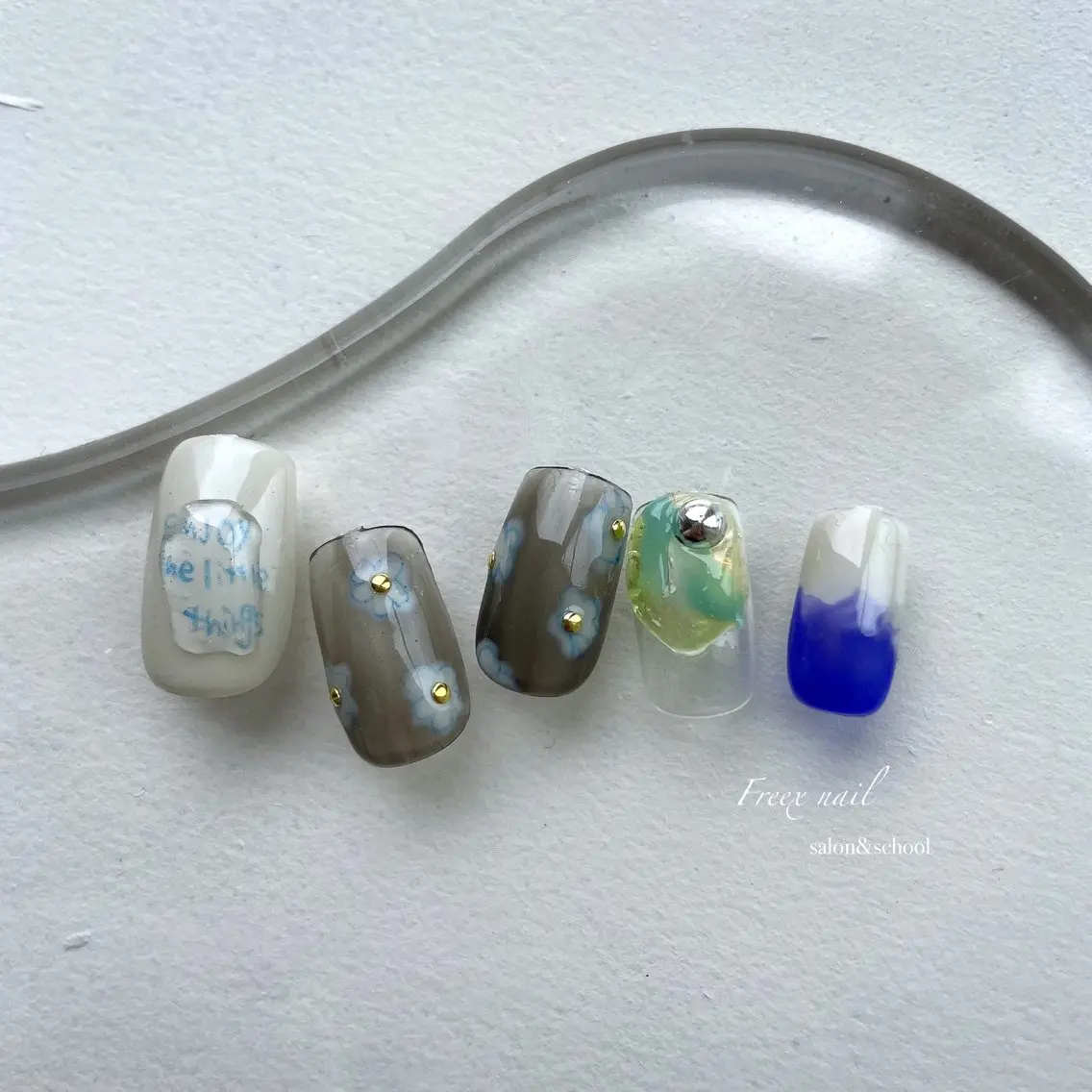 ネイル ハンドネイル ハンドケア freex nail /ニュアンス/個性派のネイルデザイン