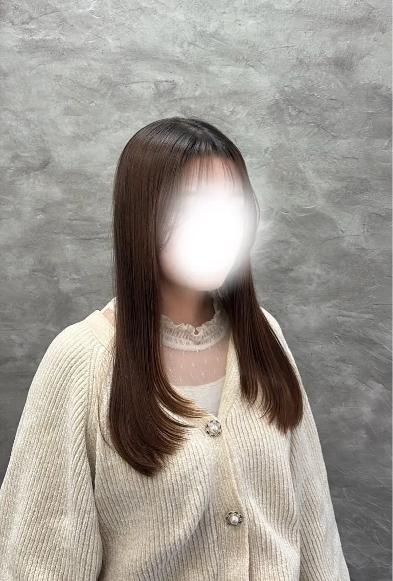 ロング ルプラボウ/ 内藤ほのか/艶カラーのヘアスタイル