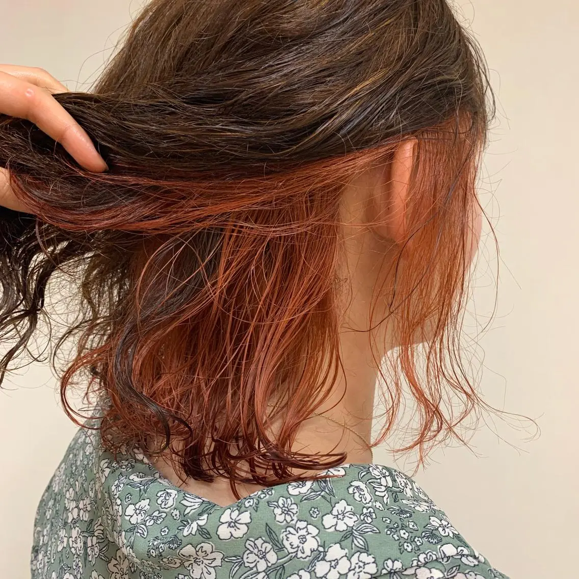 ミディアム カラー ヘアアレンジ ヘアカラー トリートメント 【Sweep】おじま のぞみのヘアスタイル