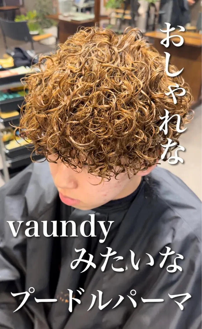 パーマ メンズ メンズパーマ プードルパーマ プードルパーマ 年間2000名担当◎ パーマ職人/仲原佑樹のヘアスタイル