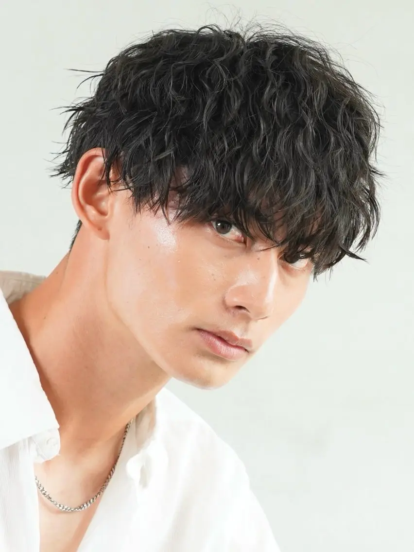 ショート パーマ メンズ カット パーマ fifth/メンズ/ シャドウパーマ/星七のヘアスタイル