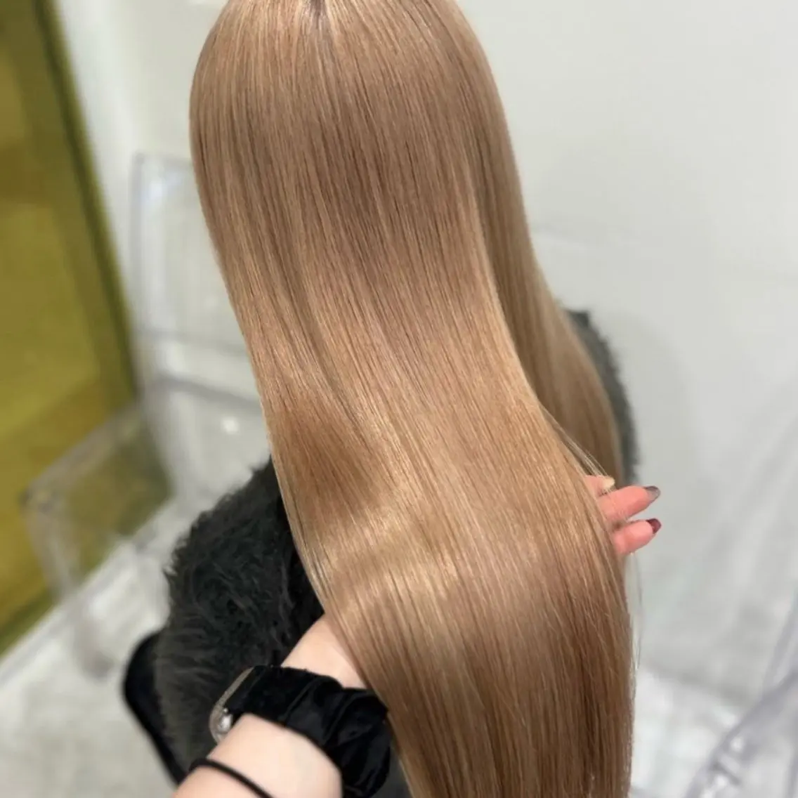 ミディアム カラー 🎀🧁ダメージレス 艶髪カラー🧁🎀のヘアスタイル